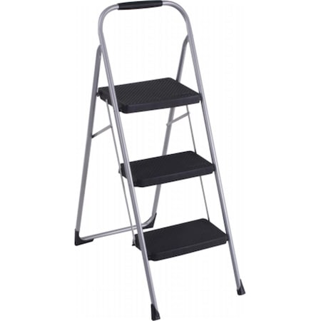 Swivel Cosco Three Step Big Step Folding Step Stool with Rubber Hand Grip SW2824262